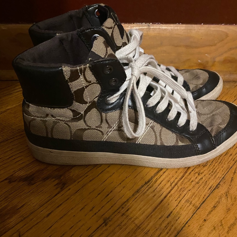 Coach high top shoes